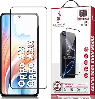 دلـع موبايلك واقي شاشة من الزجاج المقسى لموبايل اوبو A3 / اوبو A3x، صلابة 9 اتش، واقي من الزجاج المقسى مضاد للخدش، مناسب للجراب، مضاد للخدش