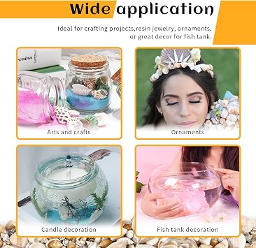 1500 Pcs Small Shells for Crafts,Small Sea Shells for Crafting,Mini Seashells Bulk for Decorating,Assorted Tiny Seashells for Resin,Home Decorations, Beach Theme Party, Candle Making, Wedding Decor