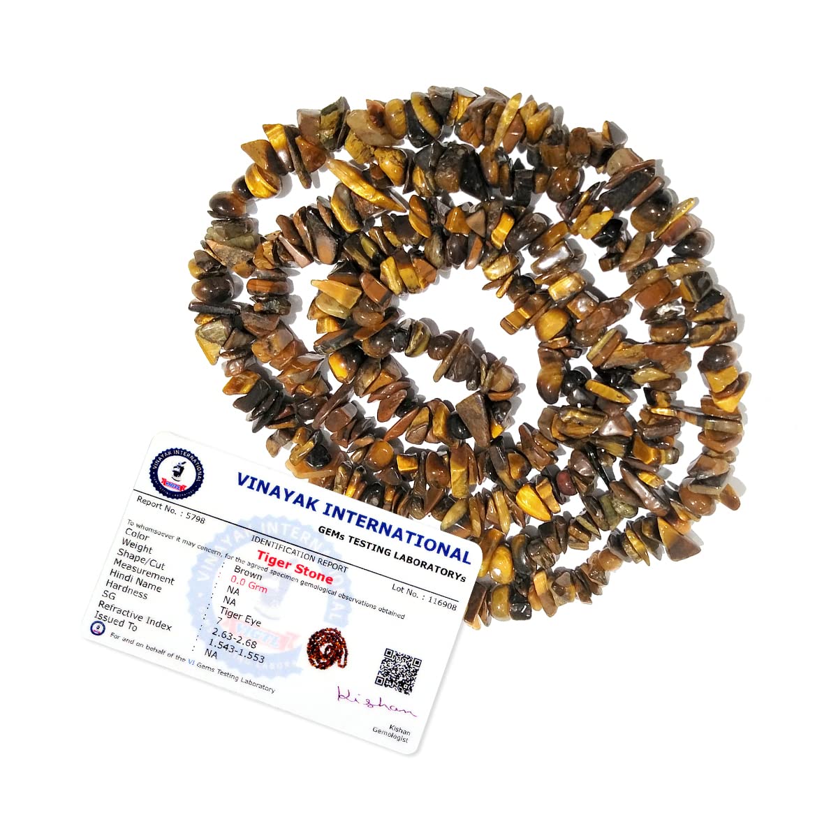 Reiki Crystal Products Certified Tiger Eye Mala Natural Crystal Stone Reiki Healing Chip Bead Mala. Charged By Reiki Grandmaster & Vastu Expert (B09T5MGR18) Amazon Price History, Amazon Price Tracker