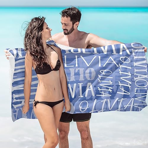 Vista 37 de Toalla de playa, toallas de playa personalizadas para niños, toallas de playa para adultos y niños, microfibra de secado rápido, toallas de playa