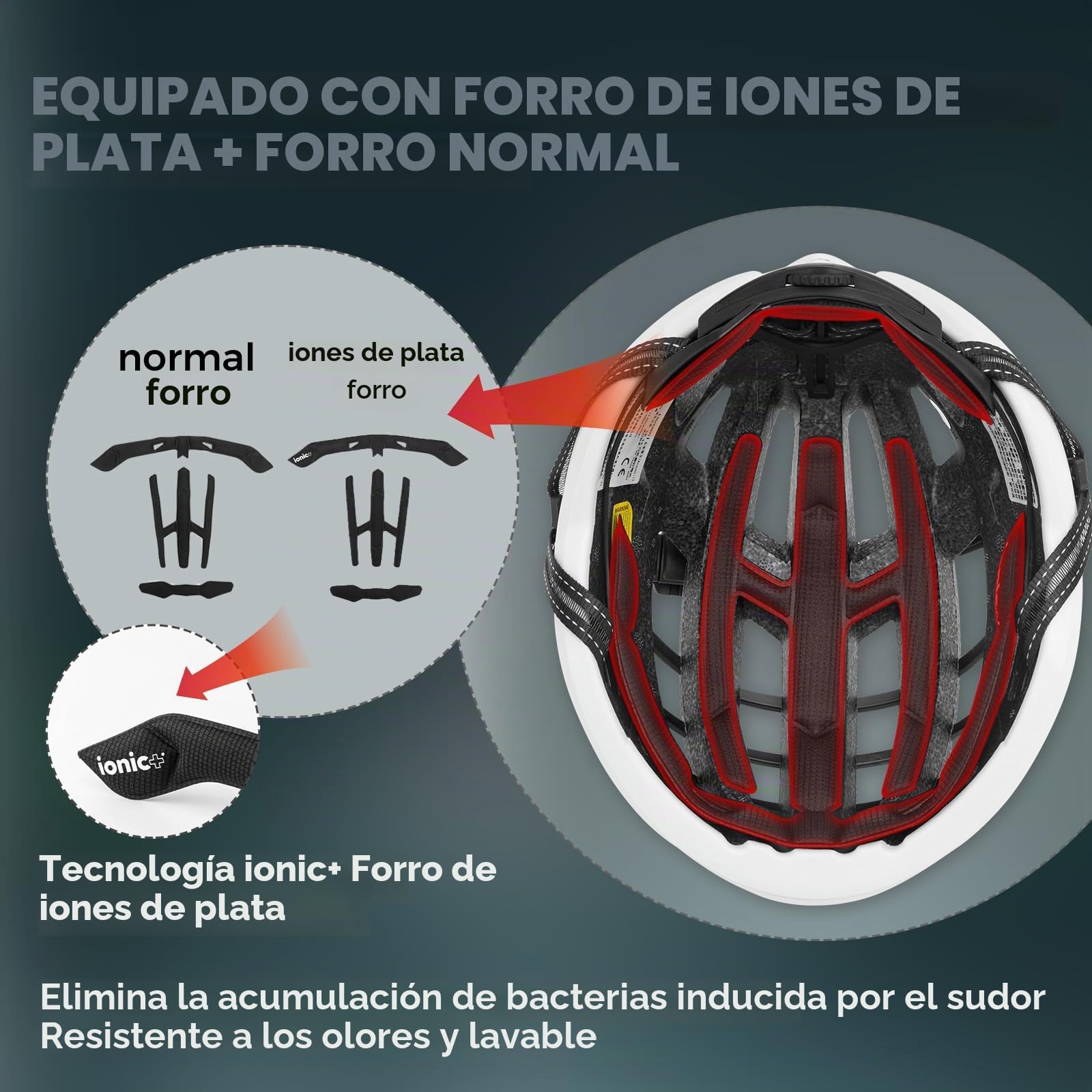 ROCKBROS Casco Bicicleta Adulto Ajustable Casco MTB Hombre Mujer Forro Desmontable para Ciclismo Bicicleta Carretera Montaña Urbana