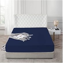 Ezgi Lastikli%100 Pamuk Penye  ar af 140X200 Lacivert, carsaaff140