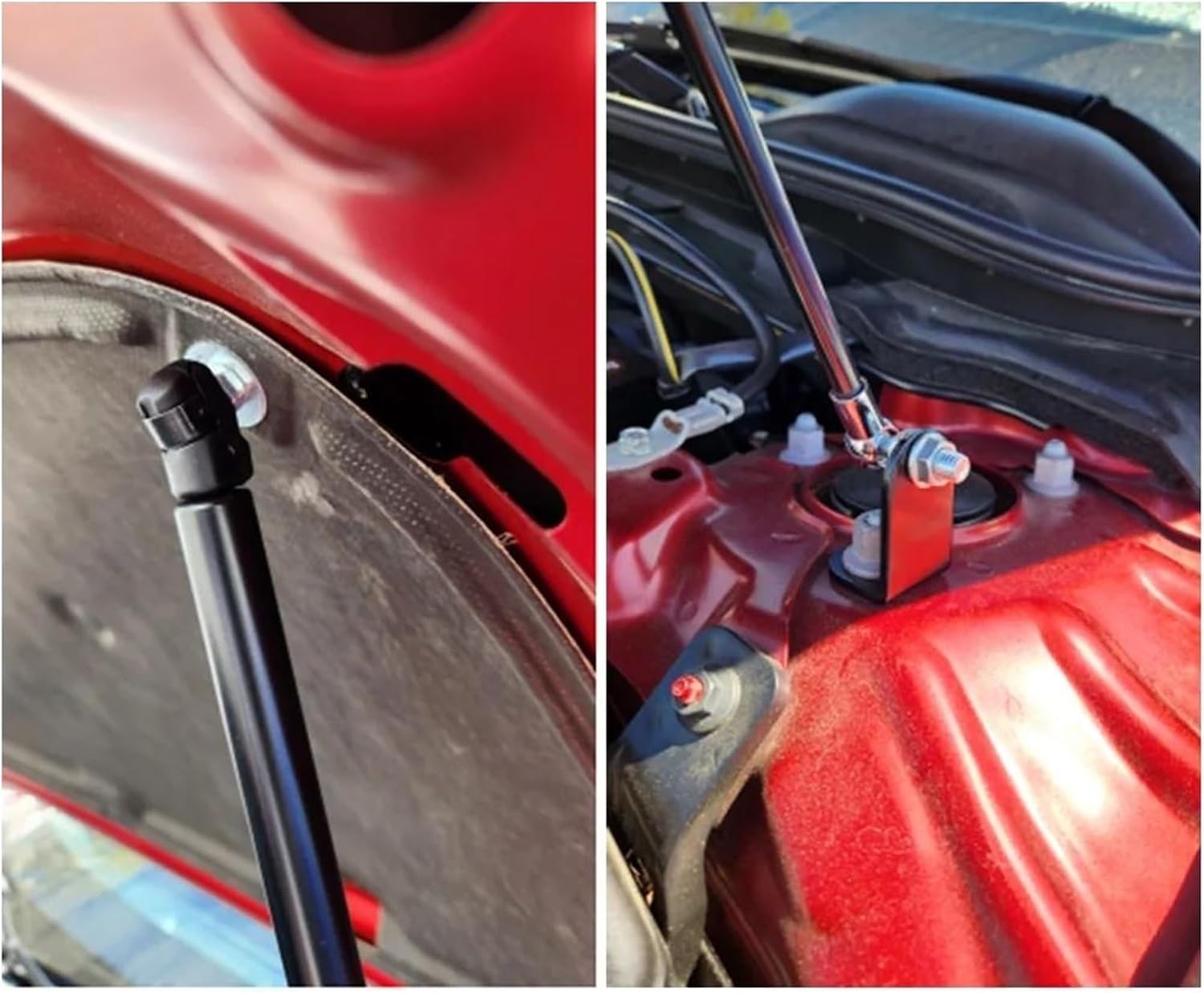 Front Hood Strut Car Bonnet Hood Gas Springs Shock Lift Strut Bars Support Rod for Mazda MX-30 2020-2025 Car Bonnet Struts(Piano Black)