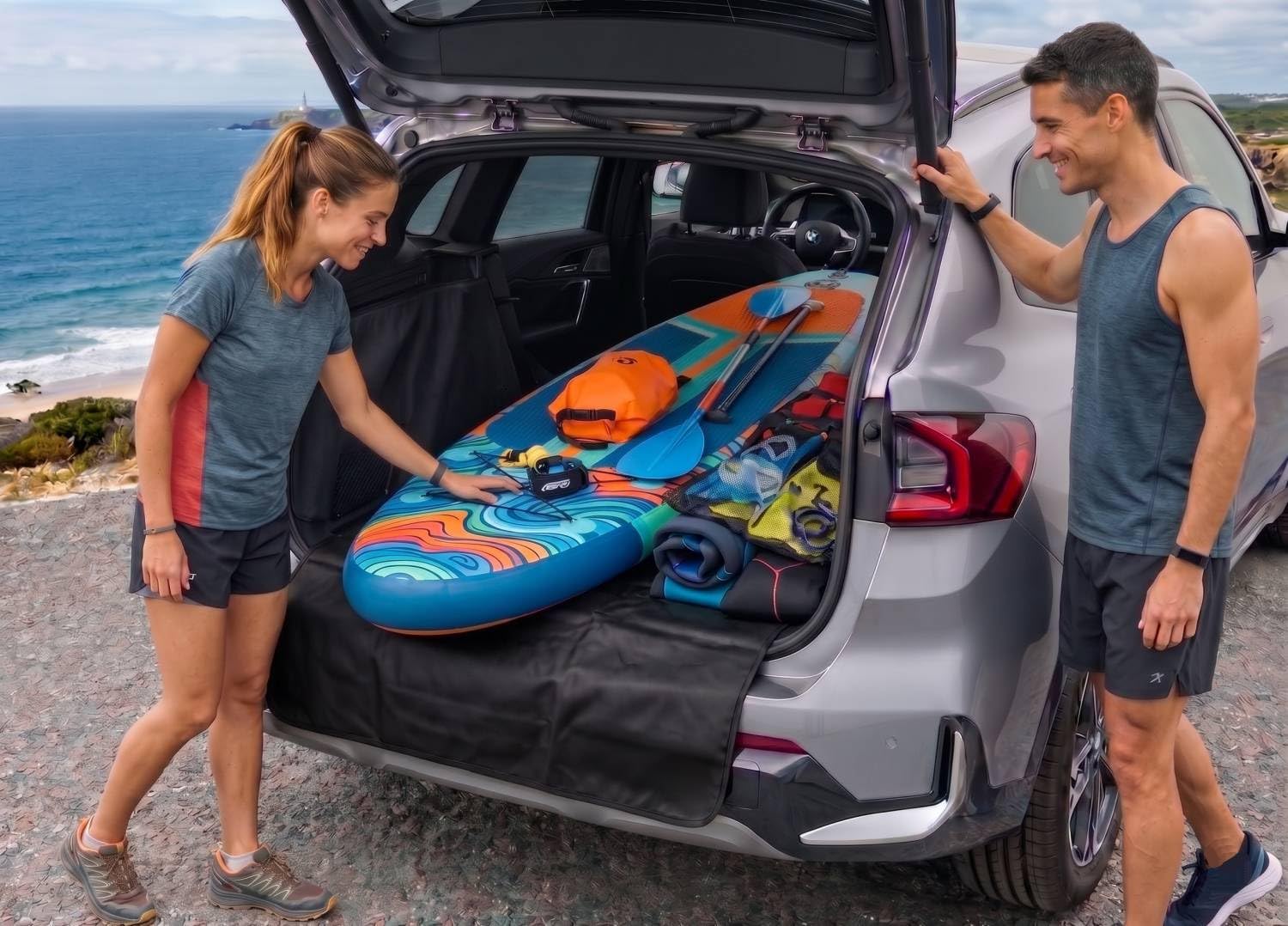 BOOTECTOR Kofferraumschutz passend für Ford Tourneo Custom L1 ab 2024 (8-/9-Sitzer) AZUGA AZ10070869 Kofferraumwanne Kofferraummatte
