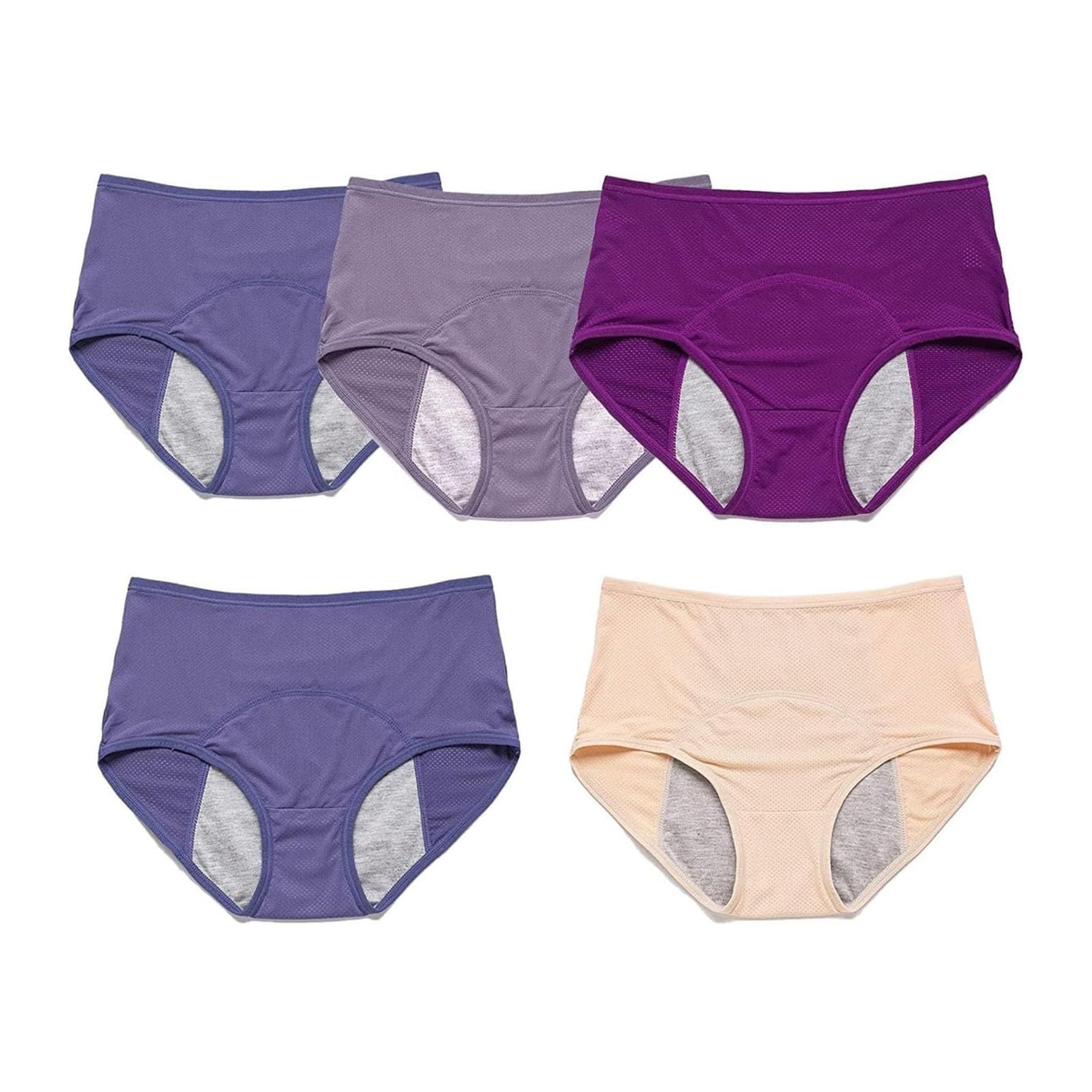 Bragas Menstruales a Prueba de Fugas, Ropa Interior de Incontinencia para Mujer, Bragas Protectoras Menstruales Posparto, Ropa Interior para Incontinencia Lavables y Reutilizables