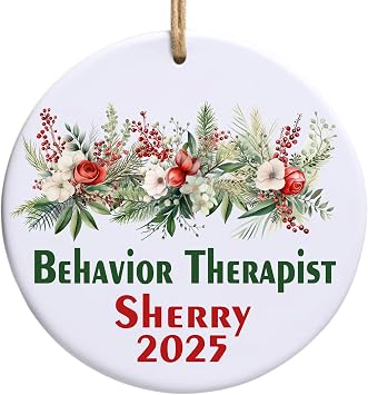Personalized Registered Behavior Therapist Christmas Ornament, Custom ABA RBT, Behavioral Teacher Thank You Appreciation