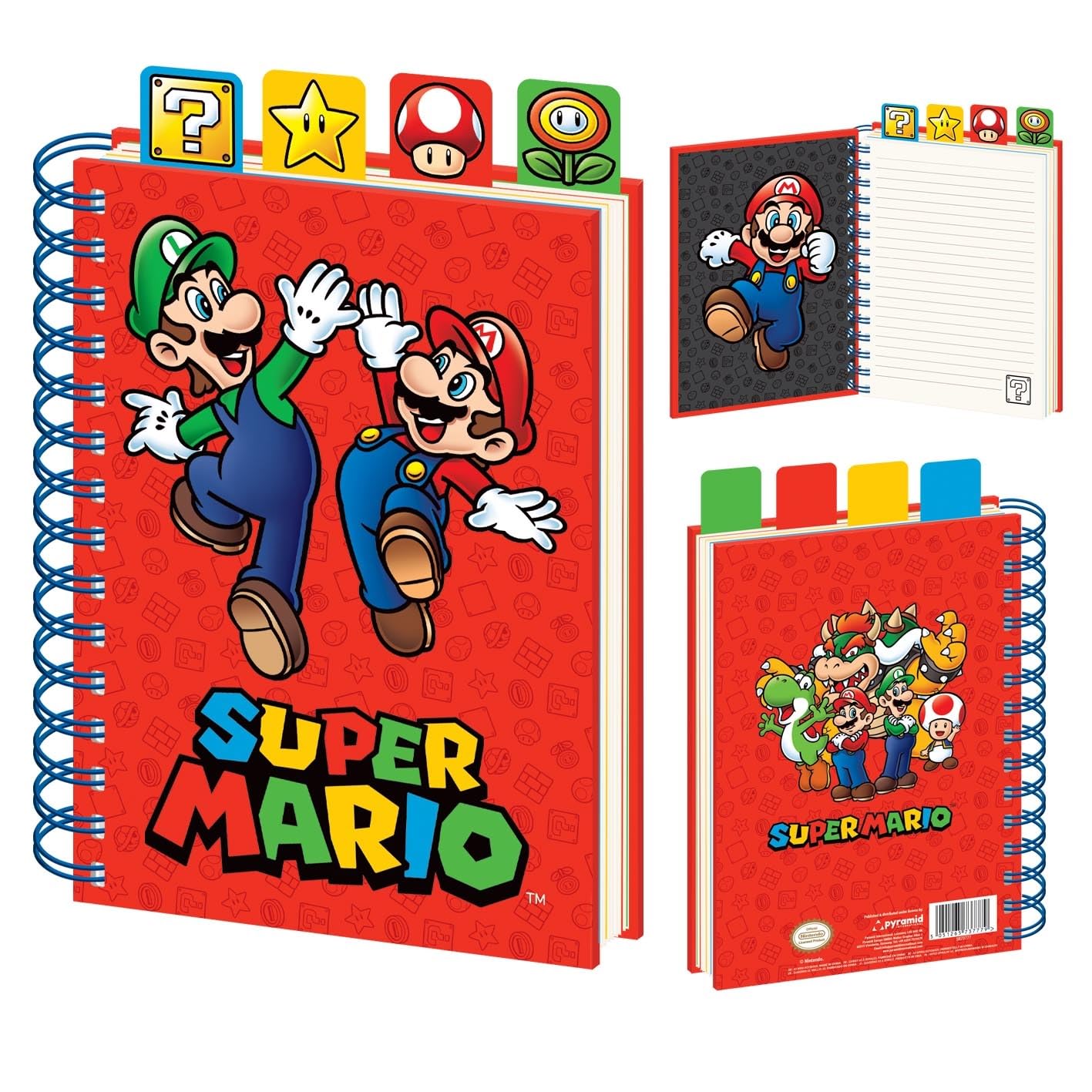 Supermario (Items) A5 Wiro Project Book, Official Licensed Merchandise, Collectible Gift for Fans, Home, School or Office Use
