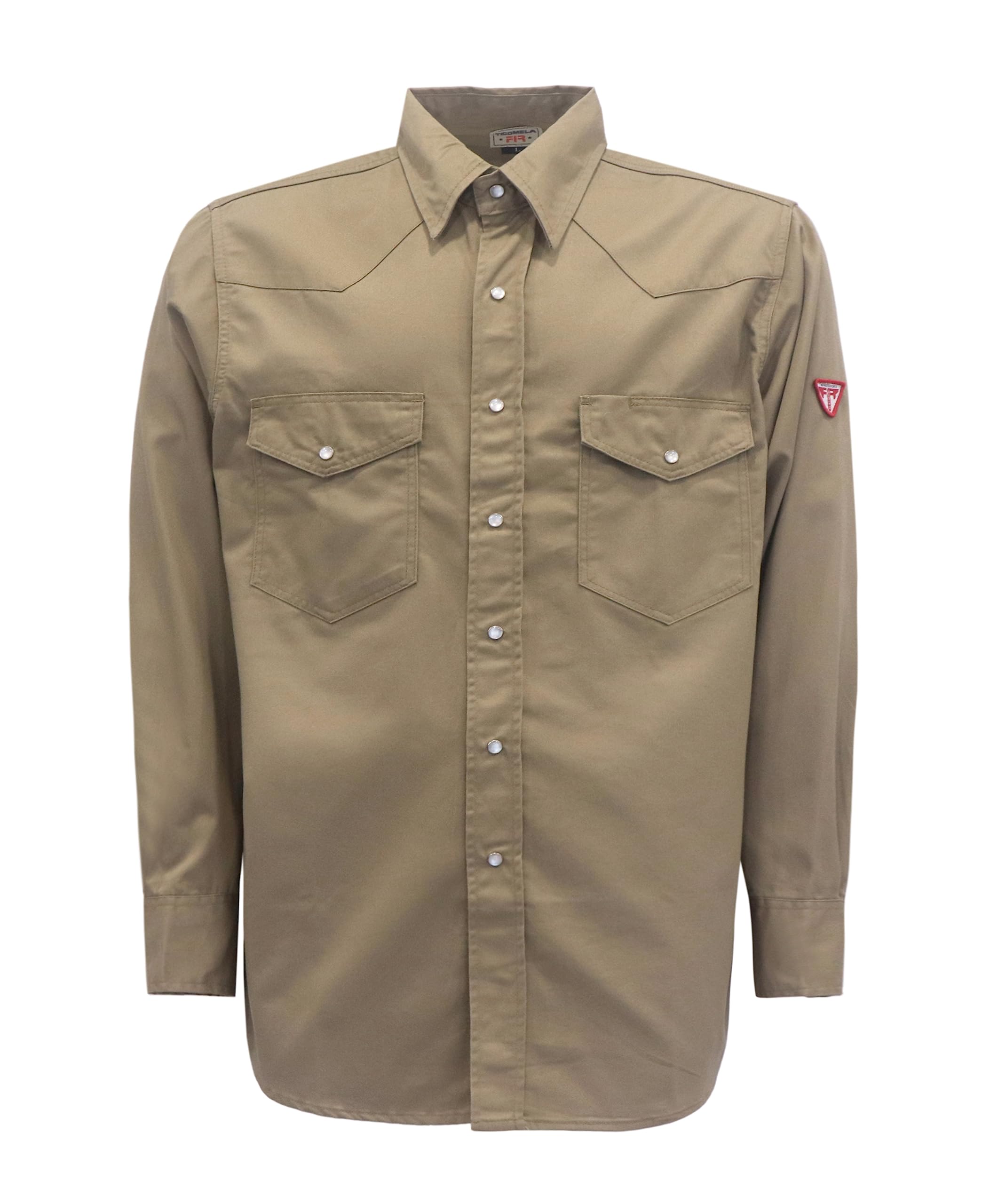 TICOMELA FR Shirts for Men Flame Resistant/Fire Retardant Shirt NFPA2112 7.5oz Men's Welding Shirt