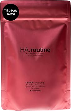 Haroutine Liposomal Vitamin C Gummies - 500mg, 60 Sugar-Free Gummies, 30 Servings, Immunity & Collagen Support, Antioxidant - Strawberry Guava Flavor - New Pouch Packaging Packaging May Vary