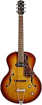 Godin 5th Avenue Kingpin P90 Jazz-Style Acoustic Electric Guitar Bundle , Cognac Burst