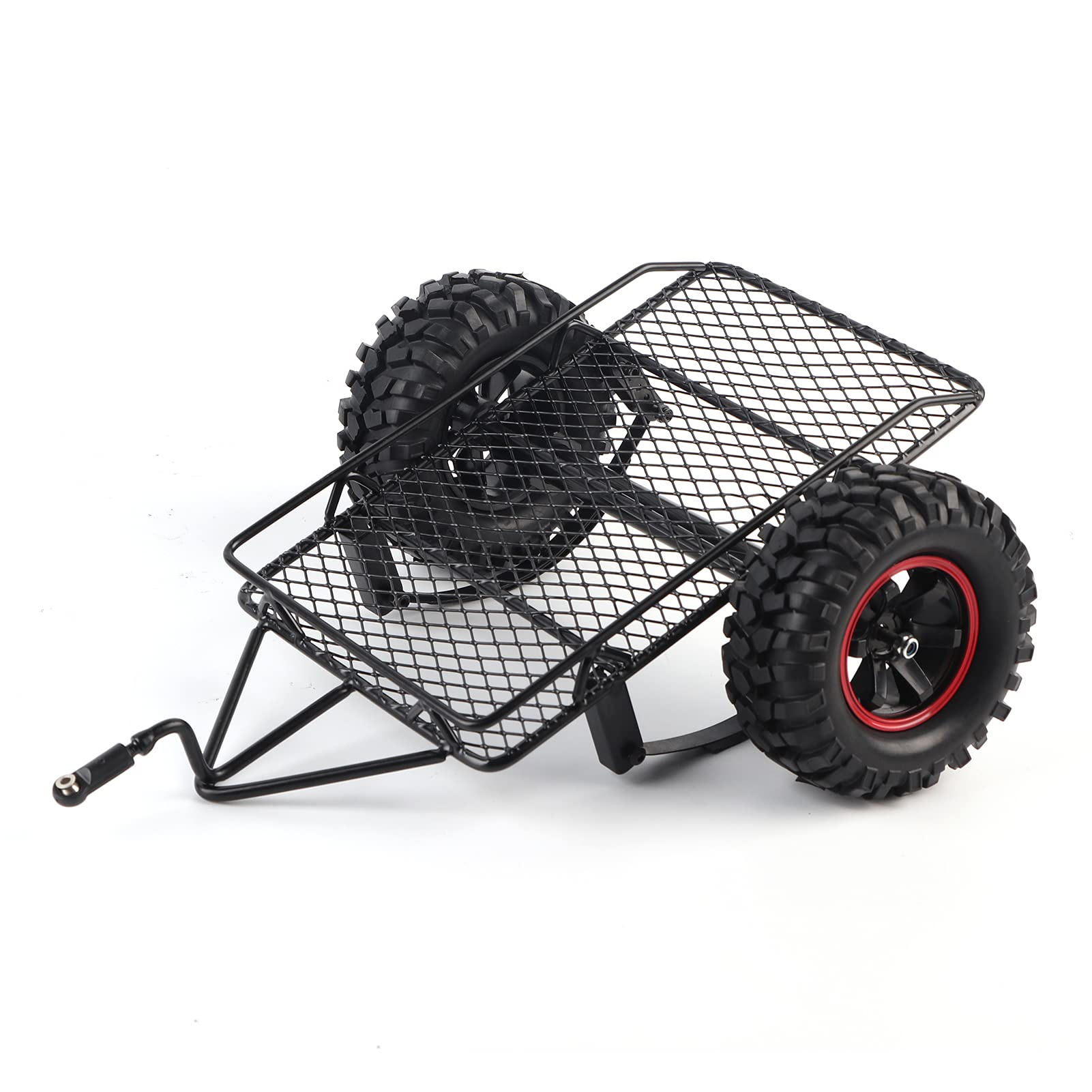 Przyczepa RC Metalowa do Modeli Samochodów SCX10 | Trwała metalowa konstrukcja, łatwa w montażu, kompatybilna z modelami 1/10