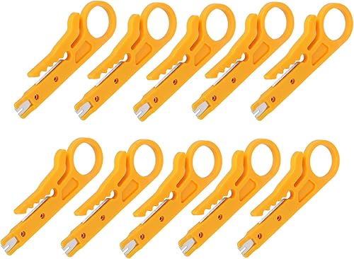 Miniatura 5 de Mini pelacables, pelacables de red, cortador de perforación para cable de alambre de red, pelacables de categoría 5e, necesidades diarias,