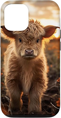 Funda para iPhone 1212 Pro Highland Cow disponible en Yaxa Peru
