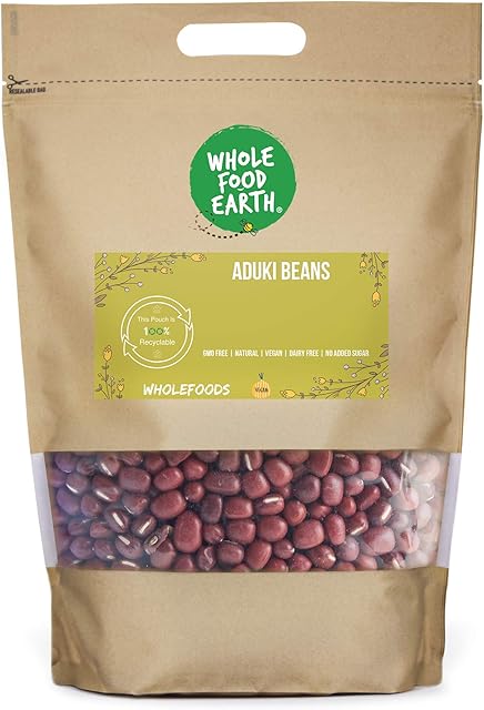 Wholefood Earth Aduki Beans 1kg | GMO Free | Natural | Vegan | High Fibre | High Protein