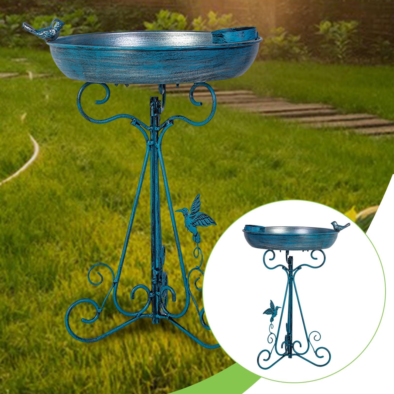 perfk Mangiatoia per Uccelli, capacità, Resistente alle intemperie, Accessorio da Giardino, Decorazione in Metallo per Esterni, per Bambini