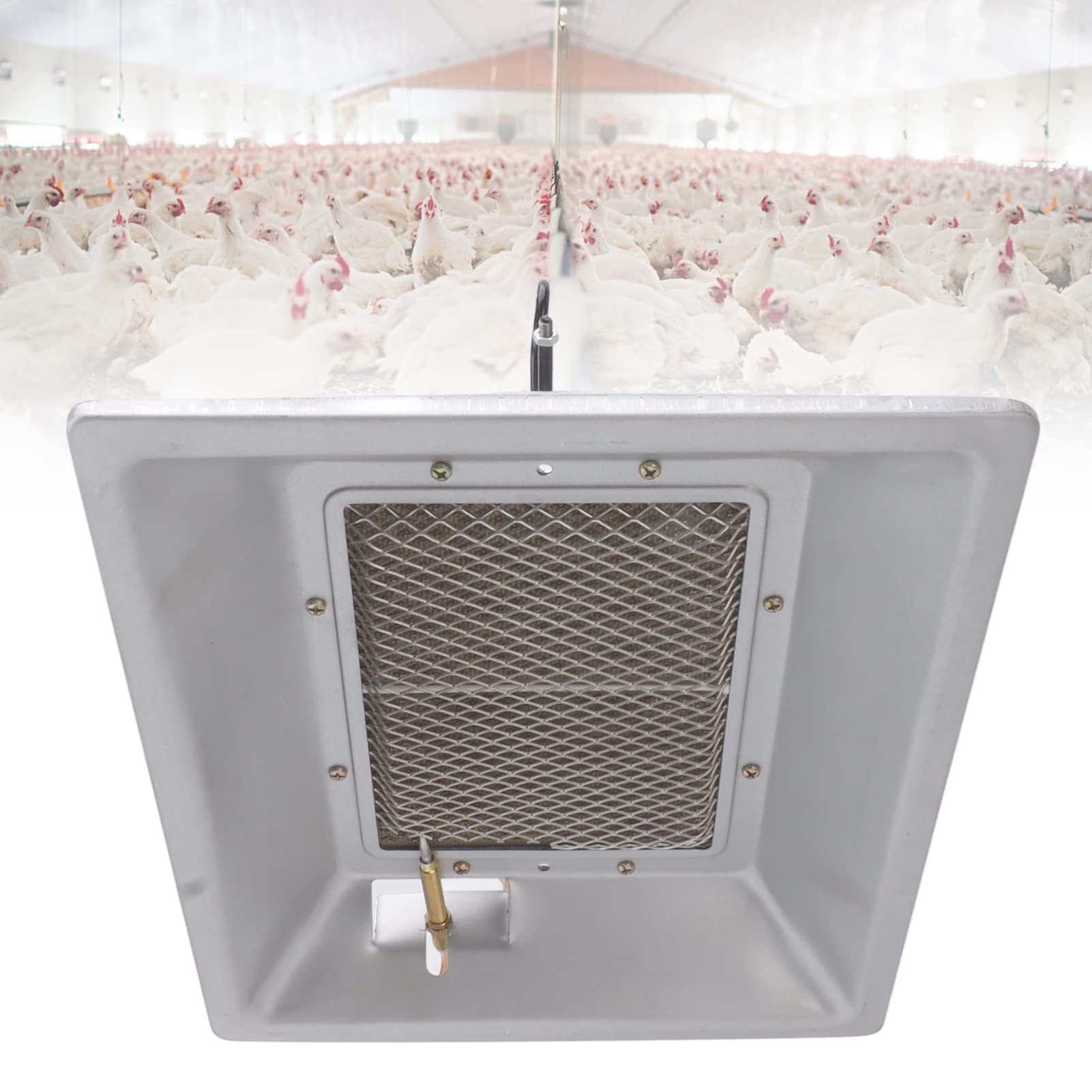 Placa Calefactora Para Criadora,Calentador Para Criadora De Gas Para Pollitos,Criadora de Pollitos,Equipo De Calentamiento Catalítico De Cerámica Infrarroja Manual Para Gallineros De Aves Y Ganado
