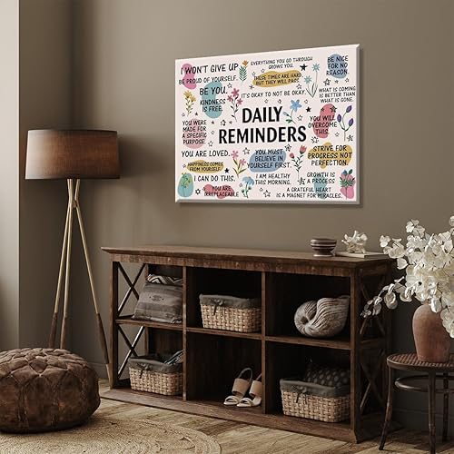 Miniatura 6 de Artellix Póster de recordatorio diario, arte inspirador de pared, póster de afirmaciones motivacionales positivas y motivacionales, decoración de