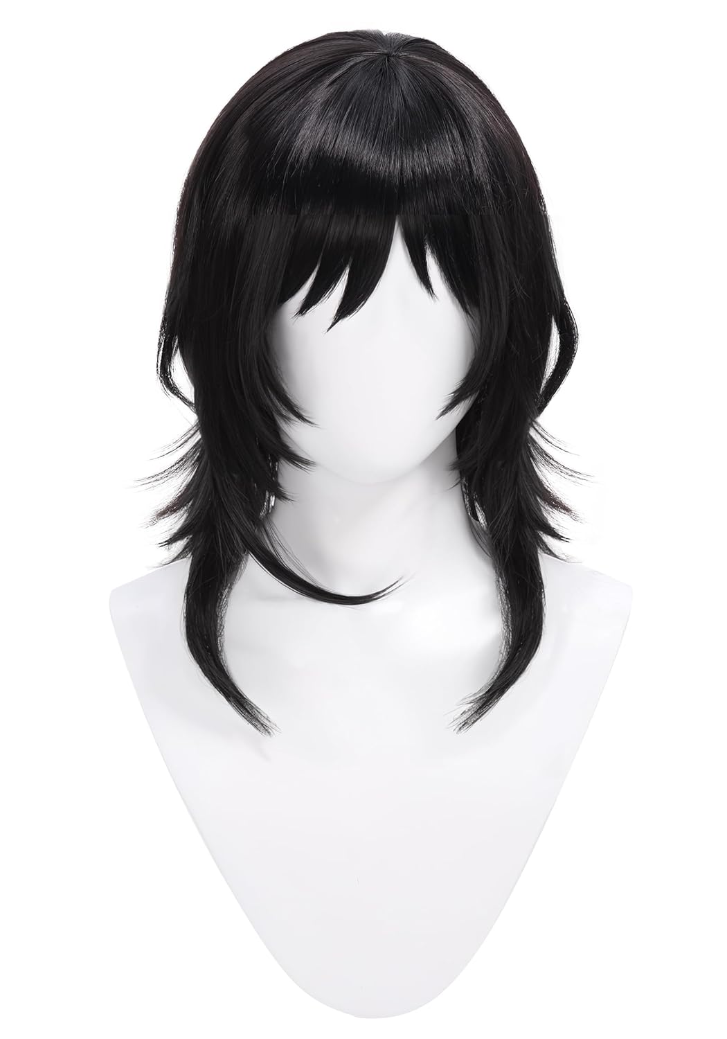 C-ZOFEK Horror Game Curly Anyaa Jimmy Daisuke Cosplay Wig Hair (Black)