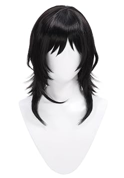 C-ZOFEK Horror Game Curly Anyaa Jimmy Daisuke Cosplay Wig Hair Black