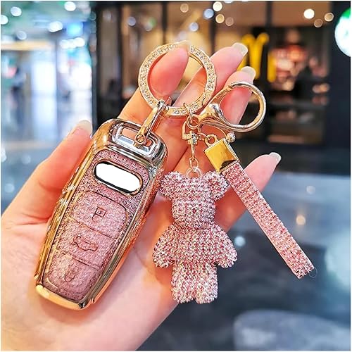 Miniatura 6 de Funda para llave de coche compatible con Audi A1 A3 A4 A5 A6 C7 A7 S3 S7 S8 R8 8P Q2 Q3 Q5 Q7 Q8 SQ5 TT RS3 RS6 Accesorios de soporte (Color A Style