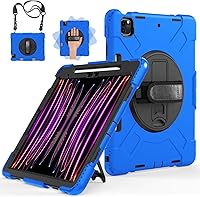 Vista 1 de Miesherk Funda para iPad Pro de 12.9 pulgadas 6ª/5ª/4ª generación, grado militar resistente a prueba de golpes funda para iPad Pro 12.9 - soporte