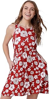 Women's NCAA College Team Logo Ladies Fashion Floral Sundress - Buy now