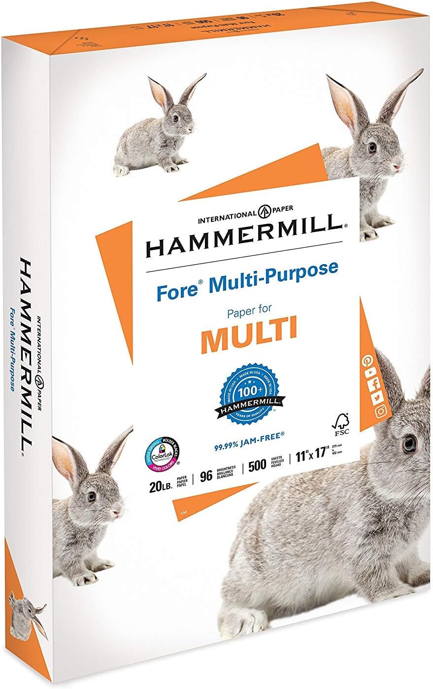 Hammermill Paper, Fore Multipurpose Paper, 11 x 17 Paper