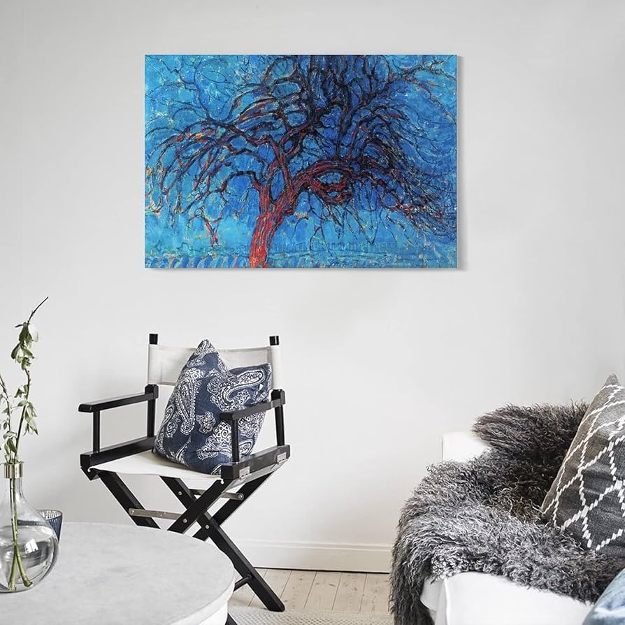 ピート・モンドリアン、『木立と水辺の風景』、希少な画集より