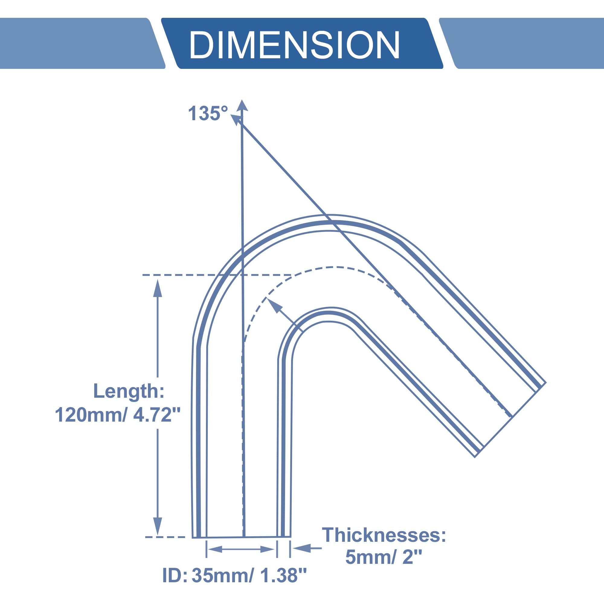 Tubo Silicone Auto 90° Nero - 35mm ID, Per Liquido Refrigerante, Resistente Alte Temperature - Foto 11
