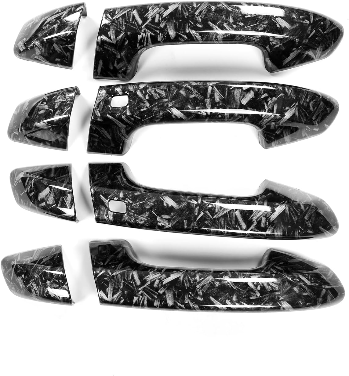 YOUTOOCAR Door Handle Covers Compatible with Kia Stinger 2018-2023 Accessories (Forged Black)