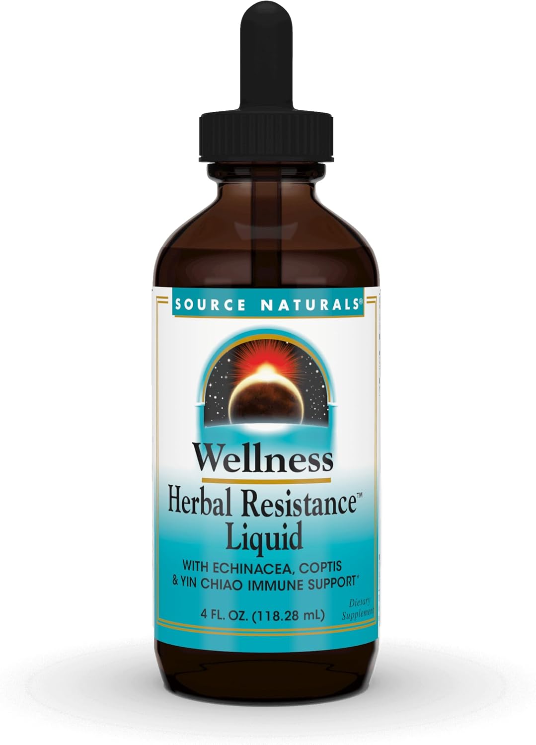 Source Naturals Wellness Herbal Resistance Liquid Immune Defense Supplement and Immunity Booster with Echinacea, Elderberry and Yin Chiao – 4 Fluid Oz Source Naturals Wellness Herbal Resistance Liquid Immune Defense Supplement and Immunity Booster with Echinacea, Elderberry and Yin Chiao – 4 Fluid Oz