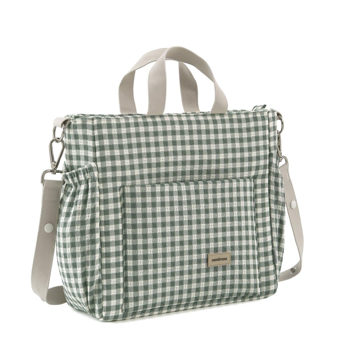 Cambrass - Bolso Carro Maternal para Bebé - Organizador para Pañales y Otras Cosas de Maternidad - Vicky Verde 16x43x37 Cm