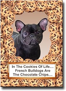 French Bulldog Chocolate Chip Cookie Fridge Magnet No 4