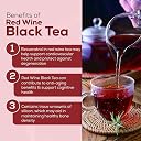 VIHA'S TEA Red Wine Black Tea (15 Pyramid Tea Bags) – Rich & Robust | Luxurious Non-Alcoholic Wine-Inspired Blend | Full-Bodied & Bold Flavor | Sophisticated Black Tea Infusion gallery image