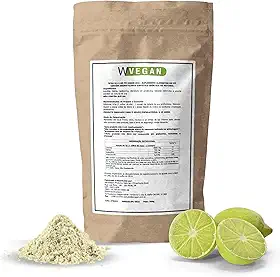 WVEGAN BCAA Em Pó Refil Sabor Limão 500g - Aminoácido - Pré-Treino - Suplemento Alimentar Vegano - Energia Para o Seu Exercício