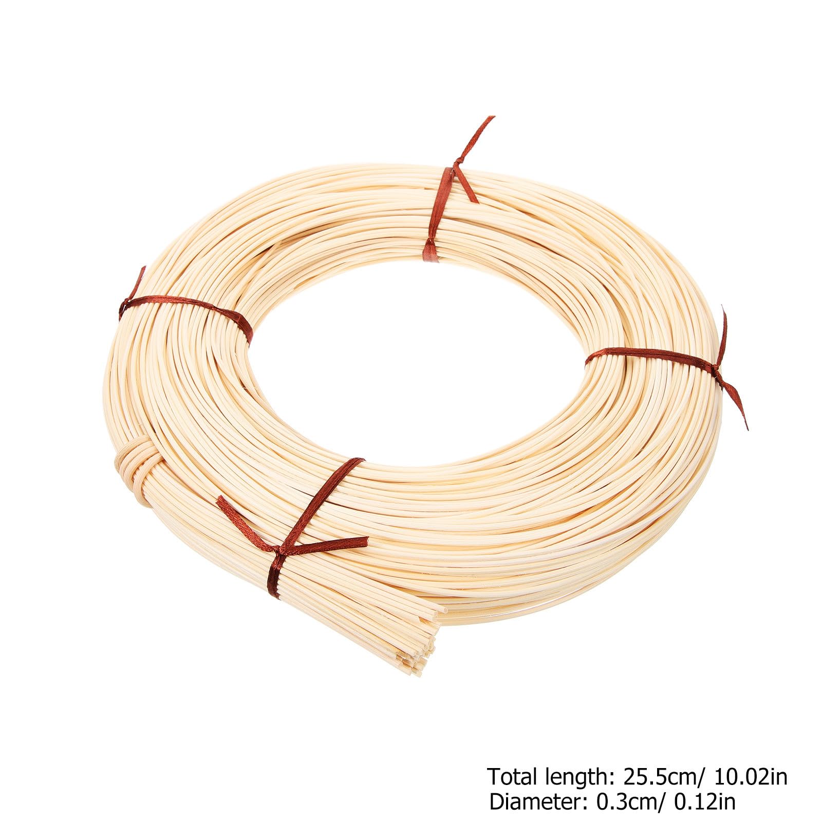 SOLUSTRE Rotolo per Intreccio Fai da Te di Materiale in Rattan Naturale Uso Versatile Adatto per Riparazione di Sedie e Cesti per Restauro Mobili e Artigianato
