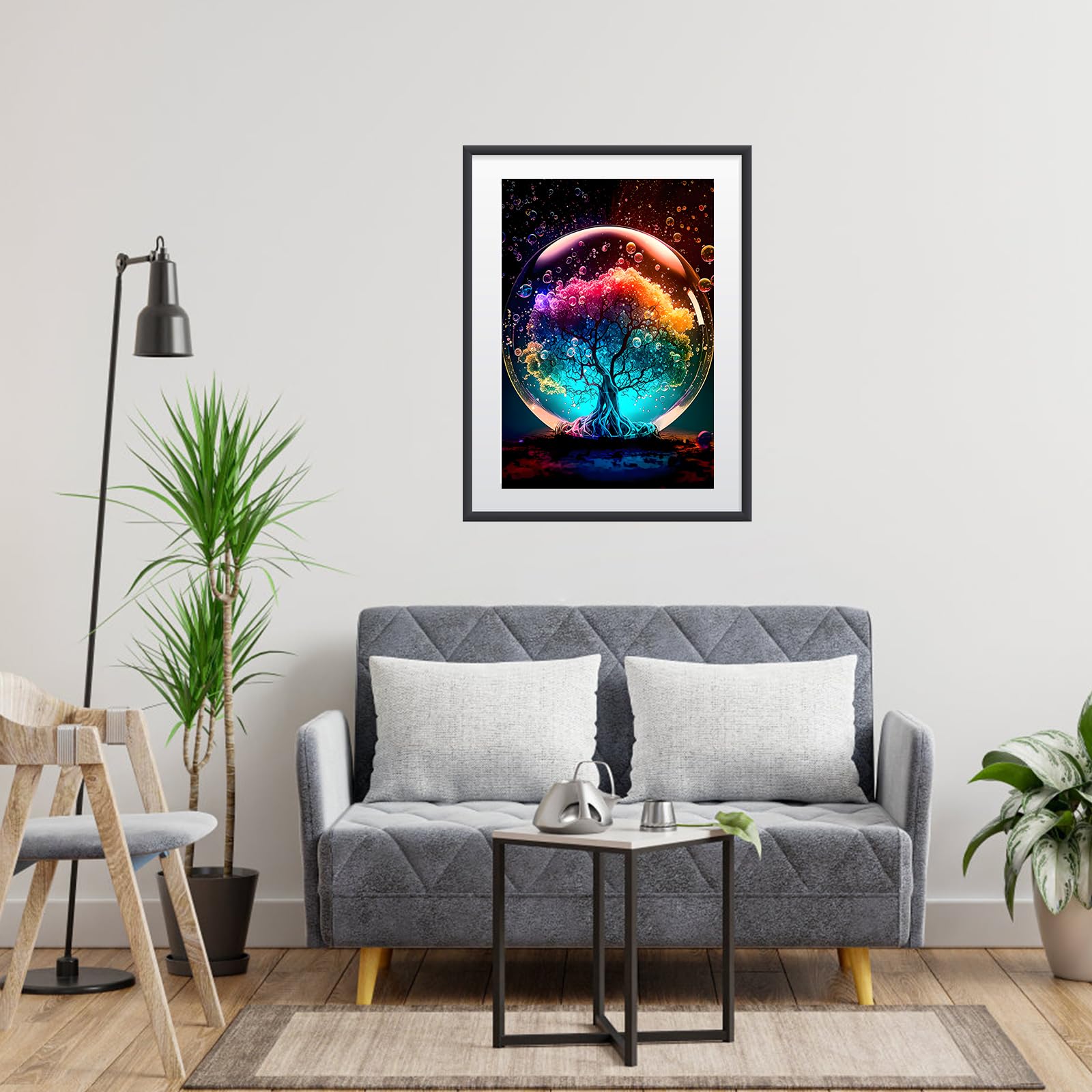 HEIBAGO Diamond Painting 5D Albero Della Vita 30x40cm - Kit Completo Per Adulti E Principianti, Tela HD E Diamanti Extra