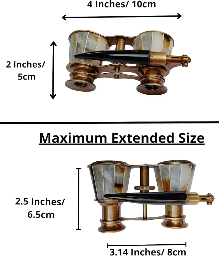 Binoculares Opera Glasses Vintage Compactos para Niños y Adultos miniatura 3
