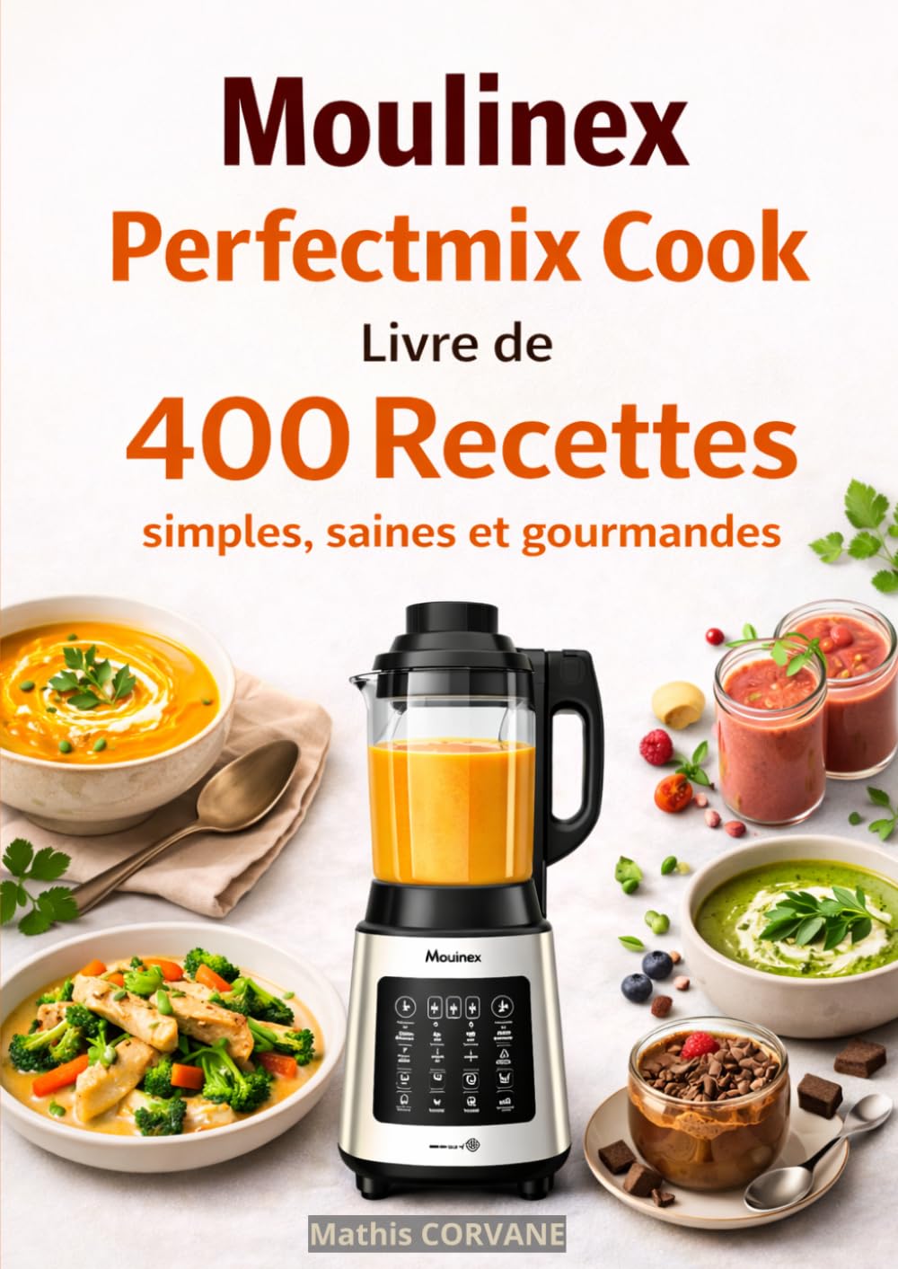 Moulinex Perfectmix Cook Livre de 400 Recettes simples, saines et gourmandes