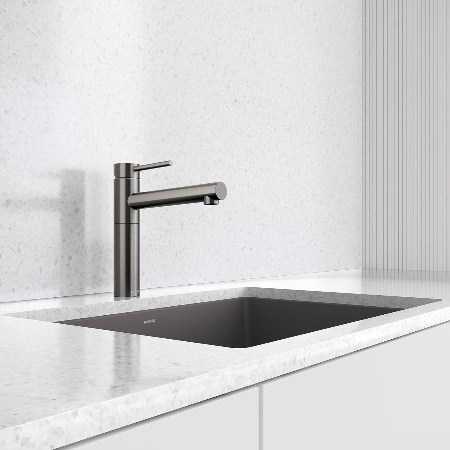 Blanco 527572 Alta II Bar Faucet - 1.5 GPM - Satin Dark Steel