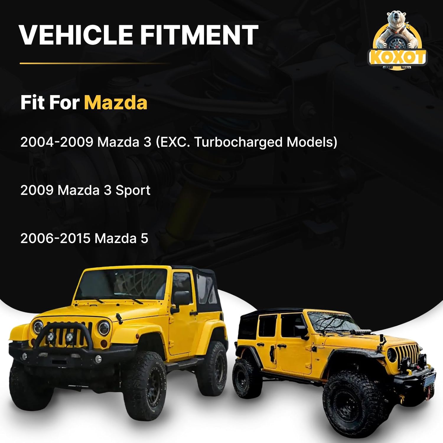 6Pcs Front Lower Control Arm Sway Bar End Link for Mazda 2004 2005 2006 2007 2008 2009 Mazda3, 09 Mazda3 Sport, 2006-2010 2011 2012 2013 2014 2015 Mazda5 K620040 K620041 K80235 K80867