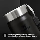 Stanley 1913 Classic Food Jar With Spork 0.4L – Black | with Spork – Kolba na żywność ze stali nierdzewnej niezawierając