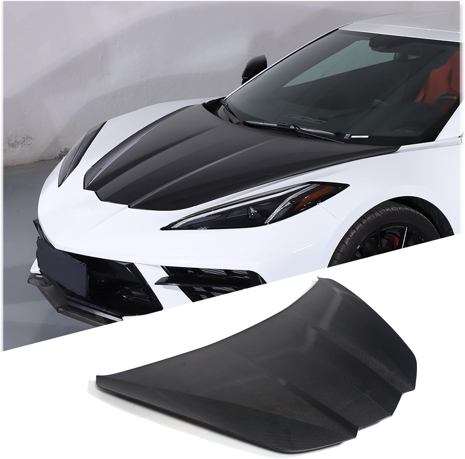 Car Hood Panel Assembly Compatible with Chevrolet Corvette