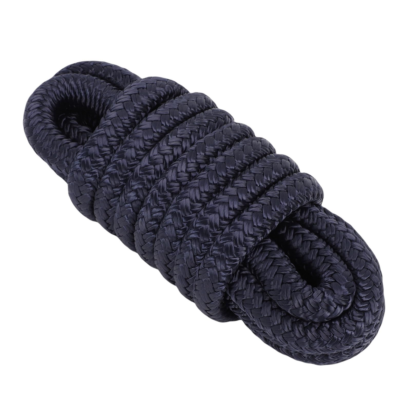 Fabater Cime per Ormeggio 1/2 Pollice X 15 Piedi, Cime per Ormeggio in Nylon Intrecciato Doppio 4 Pezzi con Occhiello 12 Pollici, Corda per Barca Ad Alta Resistenza (blu navy)