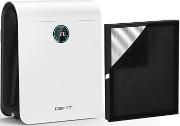 Air Purifiers for Home Large Room Up to 2390 ft2 AP-M1419 with Filter Replacement, DBFIT H13 True HEPA Air Purifiers Cleaner for Pets, Washable Filters, PM 2.5 Display and Auto Mode