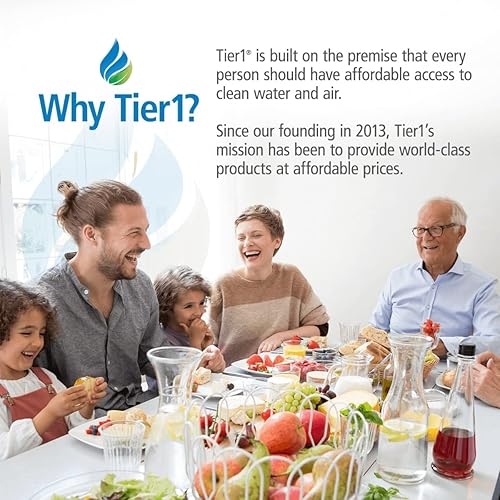 Miniatura 6 de Tier1 Cartucho de repuesto de filtro de agua de sedimentos de polipropileno hilado para toda la casa de 5 micrones, 10 x 4.5 pulgadas, compatible