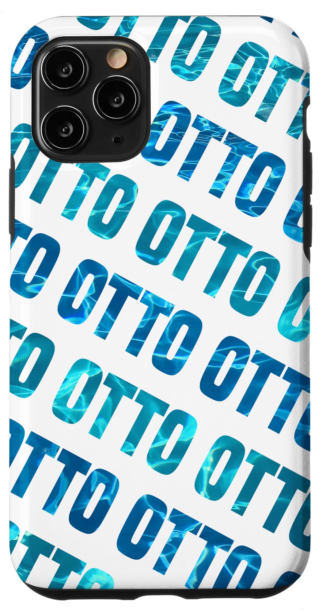 Amazon.com: iPhone 11 Pro Custom Otto Phone Cover Blue Teal White  Personalized Case : Cell Phones & Accessories