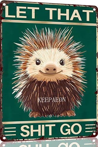 Miniatura 22 de Porcupine 12x8 Inch Metal Sign Your Butt Napkins My Lady Bathroom Decor for Women Bat Wall Decor Funny Guest Bathroom Wall Art Toilet Paper Wall Art