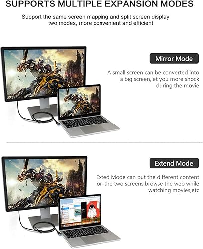 Miniatura 3 de ELECABLE Cable adaptador USB a VGA de 6.5 pies compatible con Mac OS Windows XPVista1087, USB 3.0 a VGA macho 1080P monitor pantalla video adaptador