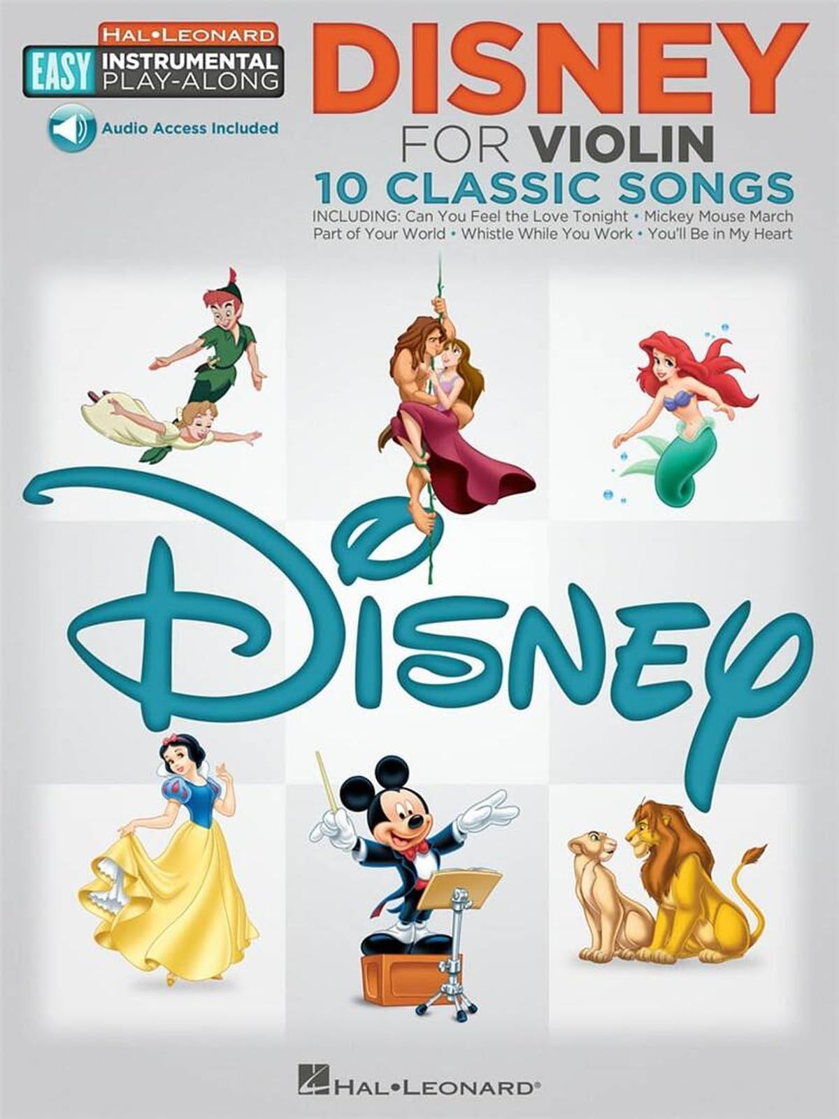 Easy Instrumental Play Along Disney Violin Book With Audio Download (Hal Leonard Easy Instrumental Play-Along) (Includes Online Access Code)